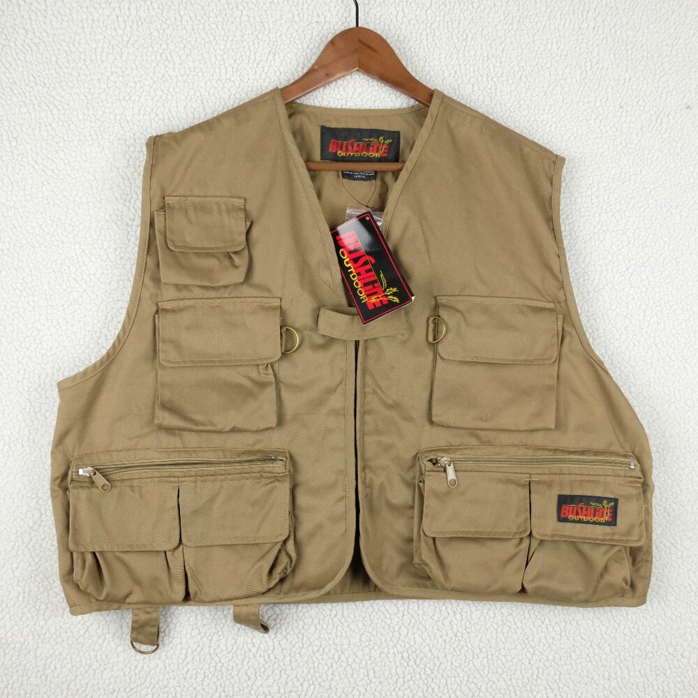 Khaki Utility Vest for Men